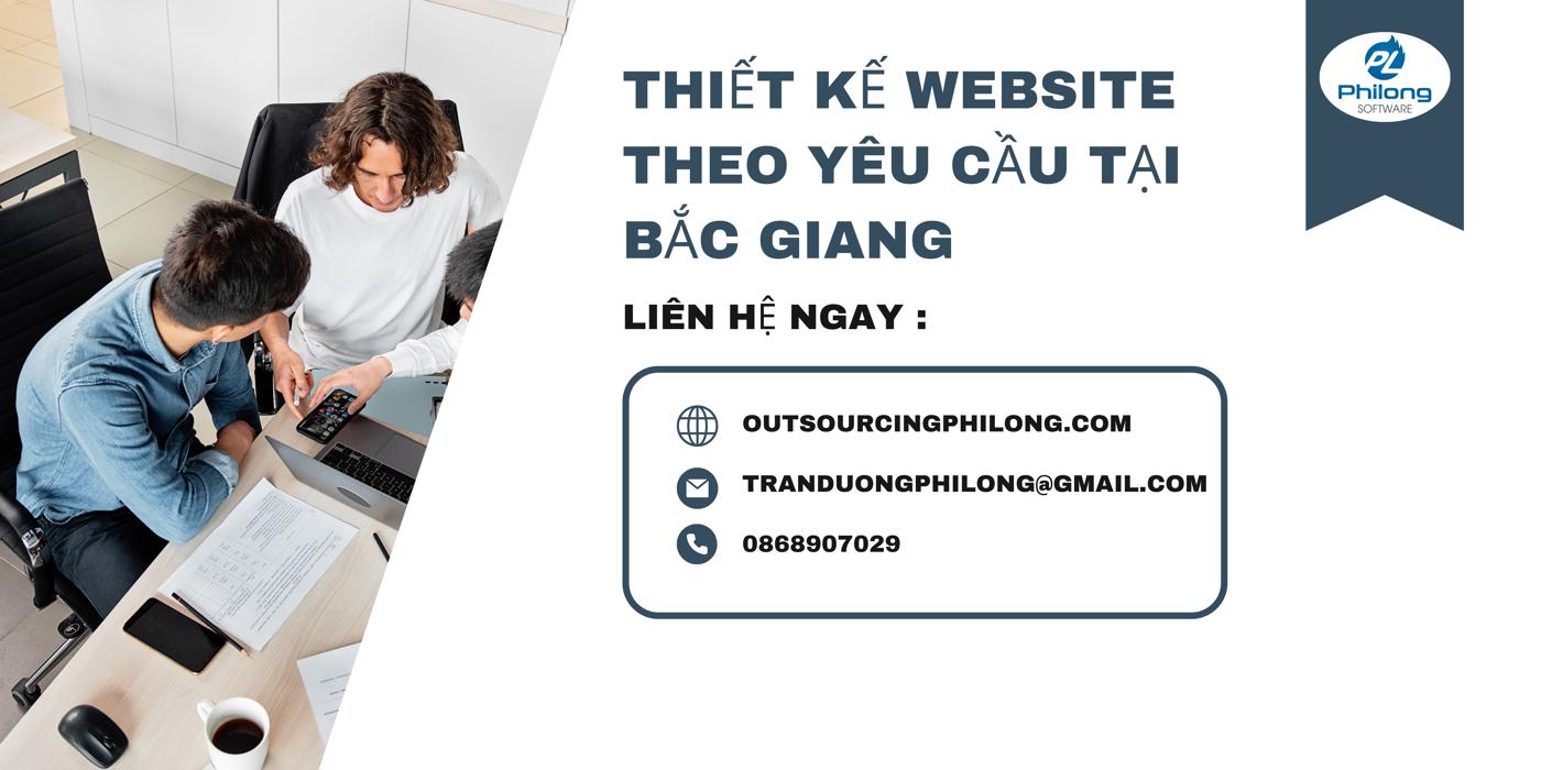 Thiết kế website theo yêu cầu tại Bắc Giang