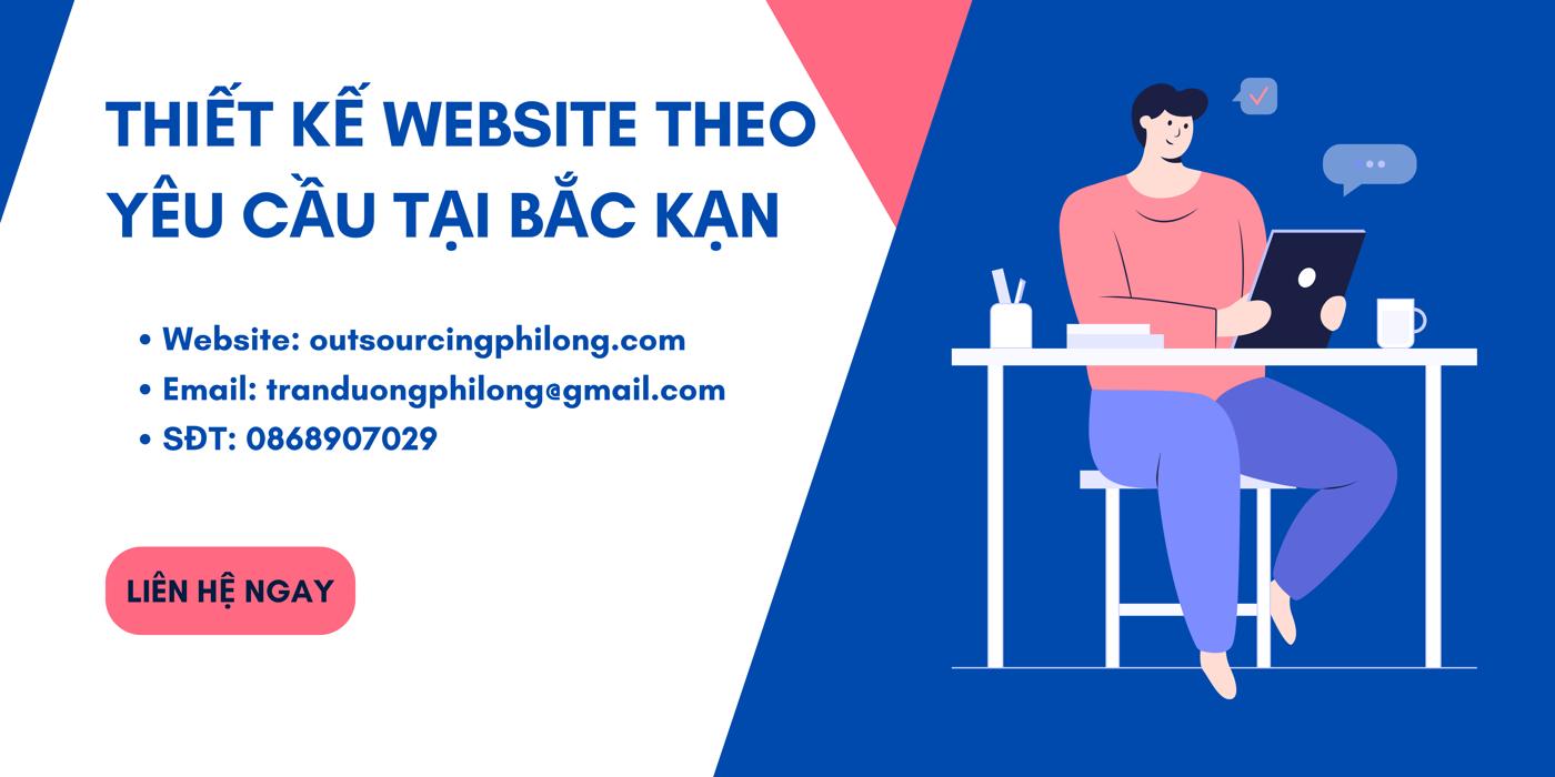 Website design as required in Bac Kan