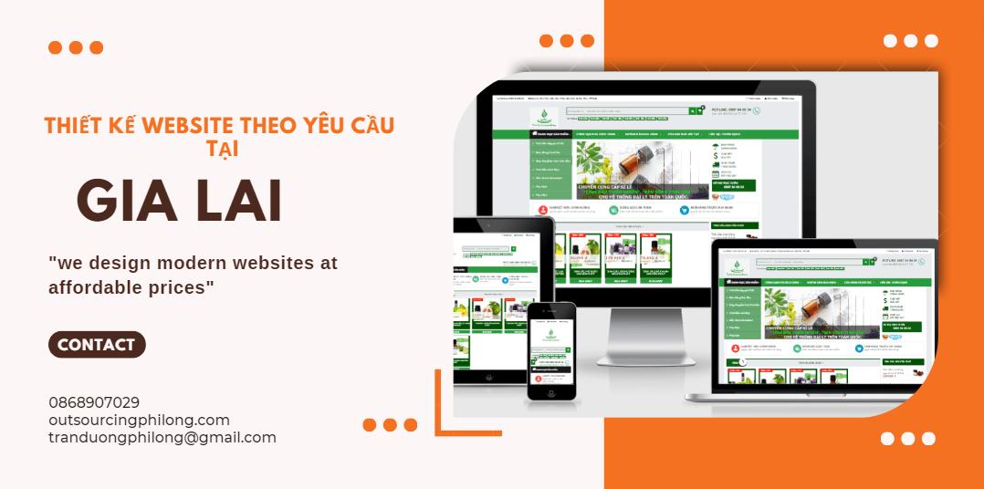 Thiết kế website theo yêu cầu tại Gia Lai