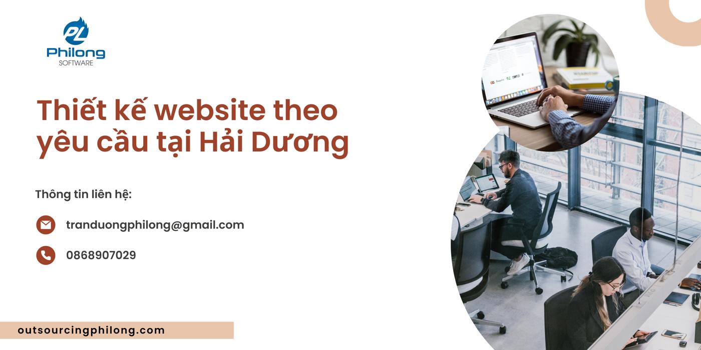 Thiết kế website theo yêu cầu tại Hải Dương