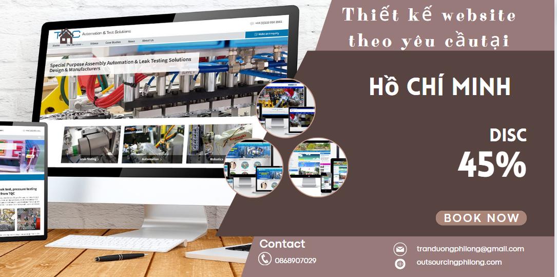 Thiết kế website theo yêu cầu tại Hồ Chí Minh