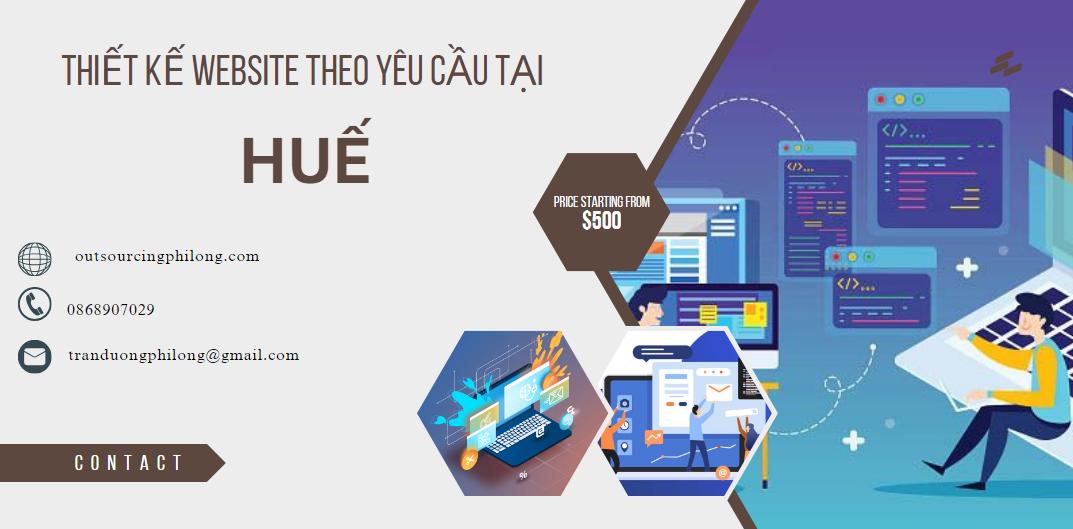 Thiết kế website theo yêu cầu tại Huế