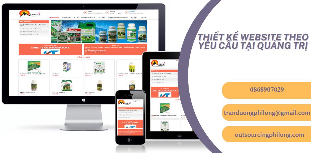 Thiết kế website theo yêu cầu tại Quảng Trị