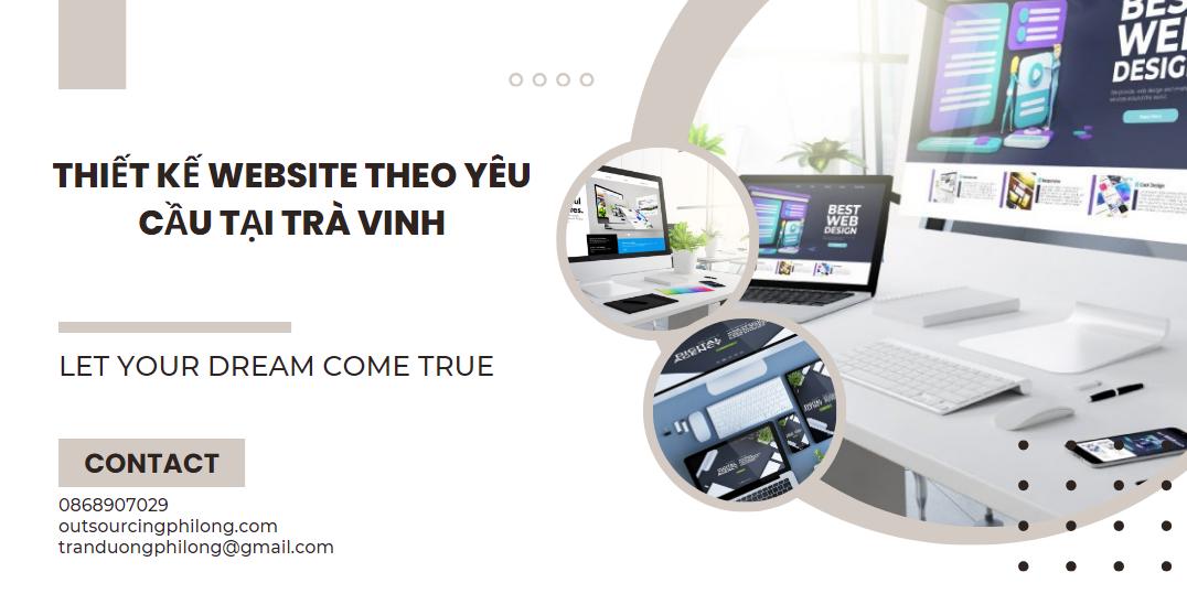 Website design as required in Tra Vinh