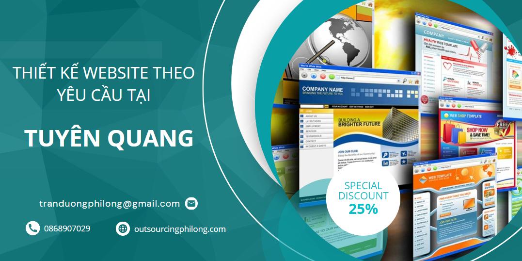 Thiết kế website theo yêu cầu tại Tuyên Quang