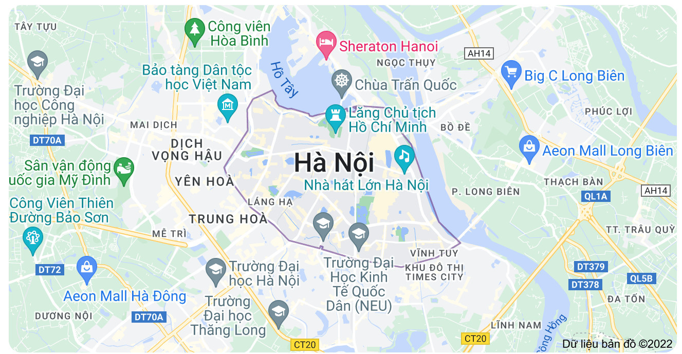 Smart digital map management software (Map) in Hanoi, HCM, Da Nang, Hue, Can Tho, Ca Mau, Quang Binh, Nghe An, Hai Phong, Thai Nguyen, Dien Bien